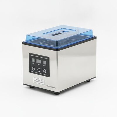 2.5L ความจุถังทําความสะอาด โต๊ะบนเครื่องทําความสะอาด Ultrasonic เครื่องทําความสะอาดสแตนเลส หน่วยถังขนาด 280x180x200mm ออกแบบเพื่อทําความสะอาดอย่างละเอียด