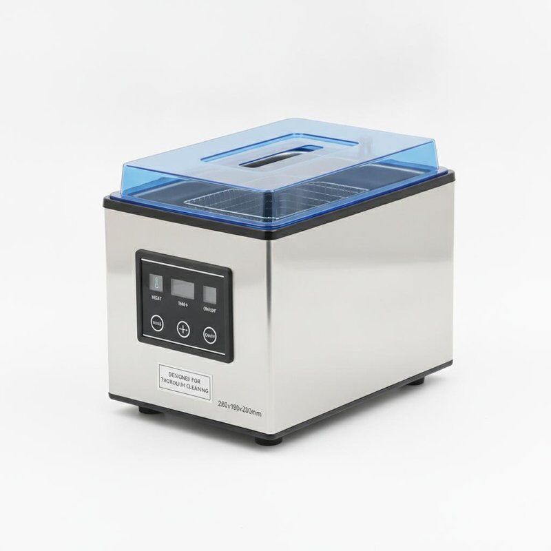 2.5L ความจุถังทําความสะอาด โต๊ะบนเครื่องทําความสะอาด Ultrasonic เครื่องทําความสะอาดสแตนเลส หน่วยถังขนาด 280x180x200mm ออกแบบเพื่อทําความสะอาดอย่างละเอียด