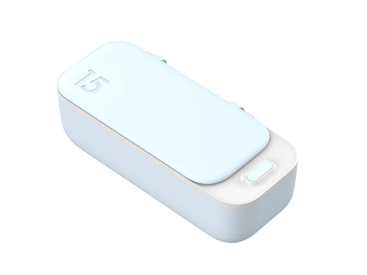 Mini Ultrasonic Cleaner SS Tank 450ml พร้อมความถี่สูงสำหรับใช้ในครัวเรือนดูฟันปลอม Clean